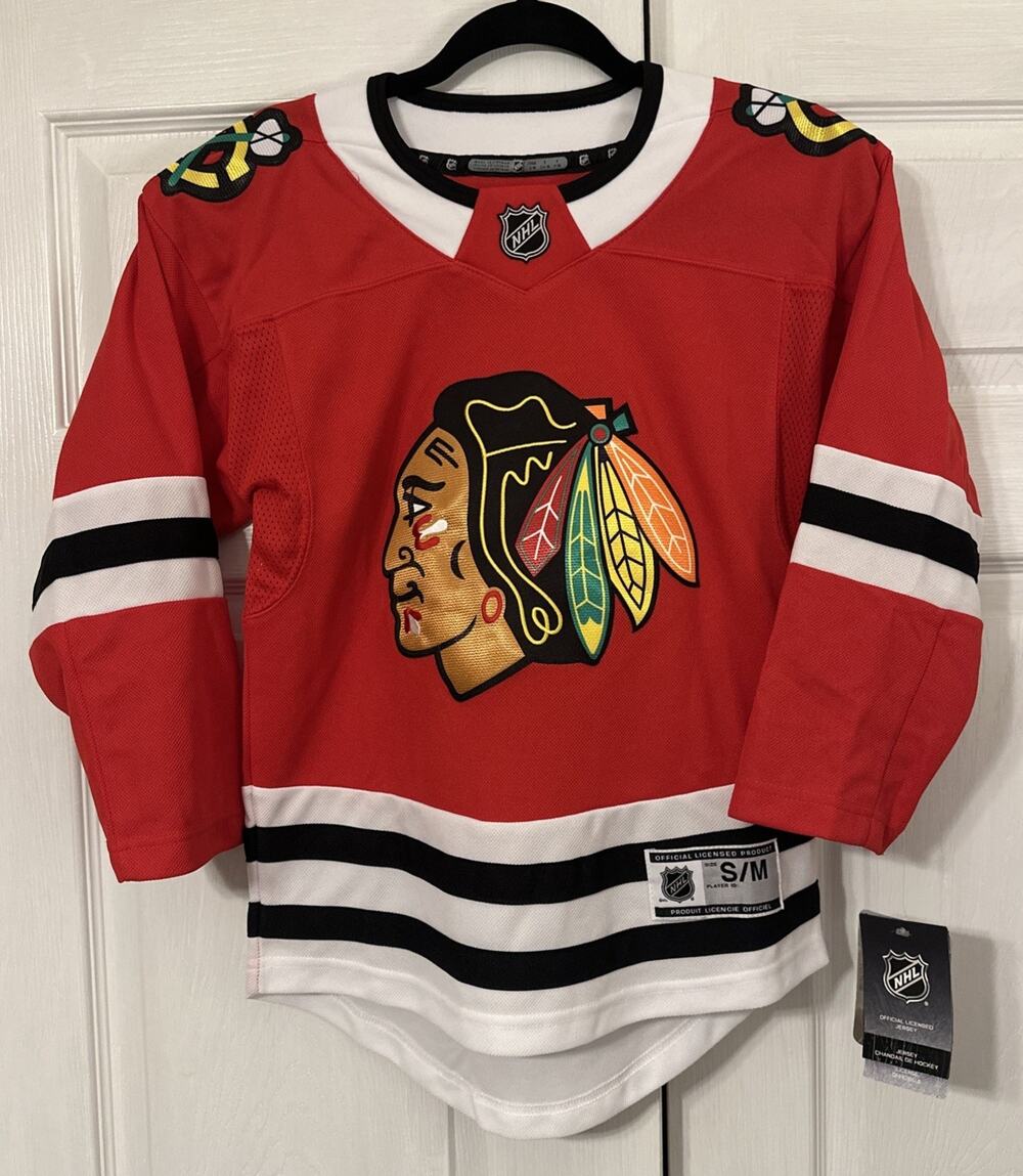 New NHL AUTHENTIC BLACK HAWKS JERSEY SIZE Small Unisex